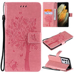 Custodia portafoglio in pelle sintetica per Samsung Galaxy S21