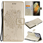 Custodia portafoglio in pelle sintetica per Samsung Galaxy S21