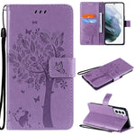 Custodia portafoglio in pelle sintetica per Samsung Galaxy S21