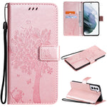 Custodia portafoglio in pelle sintetica per Samsung Galaxy S21
