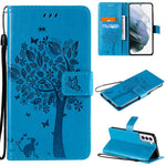 Custodia portafoglio in pelle sintetica per Samsung Galaxy S21