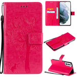 Custodia portafoglio in pelle sintetica per Samsung Galaxy S21
