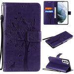 Custodia portafoglio in pelle sintetica per Samsung Galaxy S21