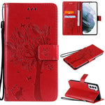 Custodia portafoglio in pelle sintetica per Samsung Galaxy S21