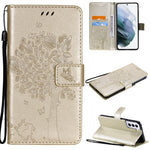 Custodia portafoglio in pelle sintetica per Samsung Galaxy S21