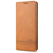 AZNS Custodia in pelle a vibrazione orizzontale con struttura in vitello magnetico con slot per carte, supporto e portafoglio, For Samsung Galaxy A02s, For Samsung Galaxy A52 5G / 4G, For Samsung Galaxy A72 5G / 4G