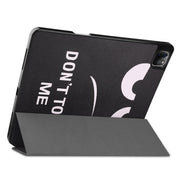 Disegno colorato Flip orizzontale TPU + Custodia in pelle PU con supporto a tre pieghe e funzione Sleep / Wake-up e slot per penna, For iPad Pro 12.9 2022 / 2021