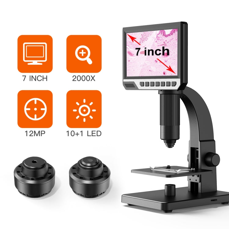 inskam315 7 inch IPS Screen HD Digital Microscope 2000X 12MP