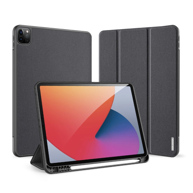 DUX DUCIS Serie Domo Flip orizzontale Custodia in pelle magnetica TPU + PU con supporto a tre pieghe e slot per penna e funzione Sleep / Wake-up, iPad Pro 11 （2021）/(2020), iPad Pro 12.9  2021 / 2020