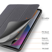 DUX DUCIS Serie Domo Flip orizzontale Custodia in pelle magnetica TPU + PU con supporto a tre pieghe e slot per penna e funzione Sleep / Wake-up, iPad Pro 11 （2021）/(2020), iPad Pro 12.9  2021 / 2020