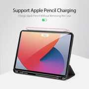 DUX DUCIS Serie Domo Flip orizzontale Custodia in pelle magnetica TPU + PU con supporto a tre pieghe e slot per penna e funzione Sleep / Wake-up, iPad Pro 11 （2021）/(2020), iPad Pro 12.9  2021 / 2020