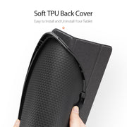 DUX DUCIS Serie Domo Flip orizzontale Custodia in pelle magnetica TPU + PU con supporto a tre pieghe e slot per penna e funzione Sleep / Wake-up, iPad Pro 11 （2021）/(2020), iPad Pro 12.9  2021 / 2020