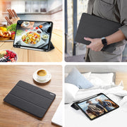DUX DUCIS Serie Domo Flip orizzontale Custodia in pelle magnetica TPU + PU con supporto a tre pieghe e slot per penna e funzione Sleep / Wake-up, iPad Pro 11 （2021）/(2020), iPad Pro 12.9  2021 / 2020
