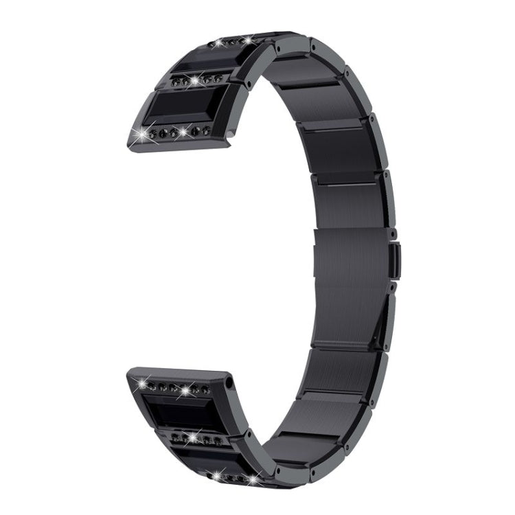 Cinturini di ricambio tempestati di diamanti in acciaio inossidabile, For Samsung Galaxy Watch 3 45mm, For Samsung Galaxy Watch Active2 44mm / Watch Active2 40mm / Watch Active, For Samsung Galaxy Watch 3 41mm