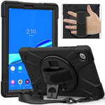 Custodia protettiva antiurto in silicone colorato + PC con supporto, cinturino per impugnatura e tracolla, For Lenovo Tab M10 HD 2nd Gen TB-X306X