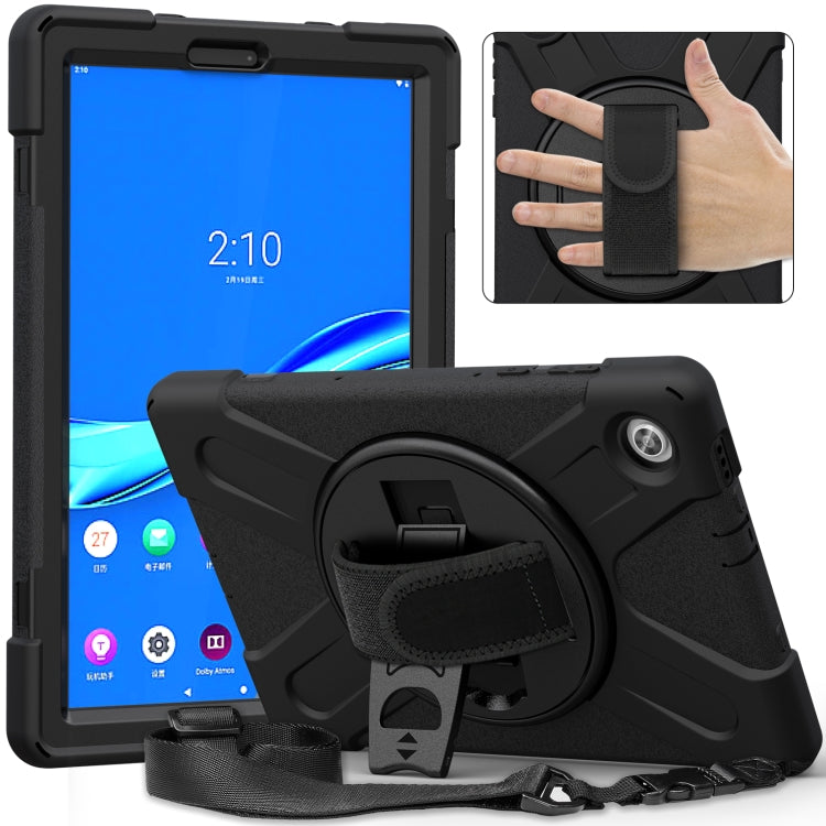 Custodia protettiva antiurto in silicone colorato + PC con supporto, cinturino per impugnatura e tracolla, For Lenovo Tab M10 HD 2nd Gen TB-X306X