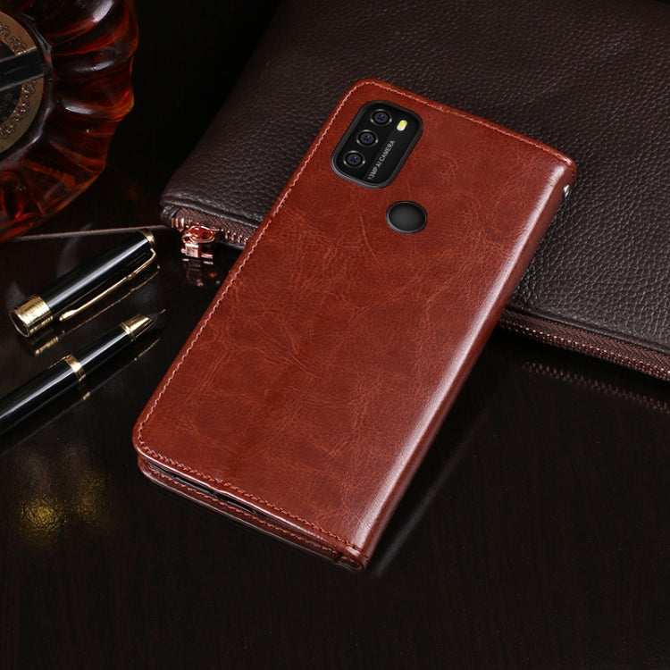 idewei Custodia in pelle a vibrazione orizzontale Crazy Horse Texture con supporto e slot per carte e portafoglio, For Blackview A70, For Blackview A80 Plus, For Motorola Moto E7 Power