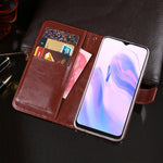 idewei Custodia in pelle a vibrazione orizzontale Crazy Horse Texture con supporto e slot per carte e portafoglio, For Blackview A70, For Blackview A80 Plus, For Motorola Moto E7 Power