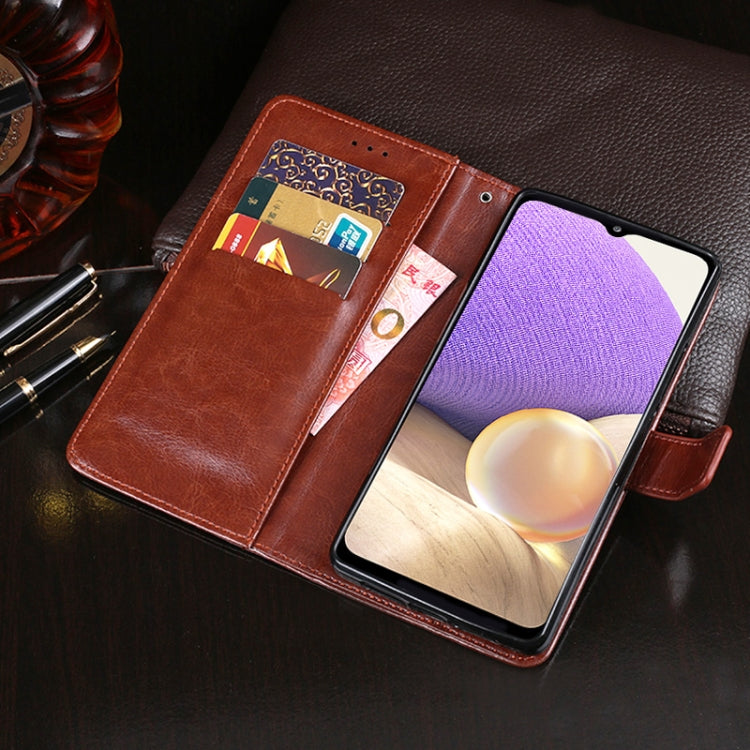idewei Custodia in pelle a vibrazione orizzontale Crazy Horse Texture con supporto e slot per carte e portafoglio, For Samsung Galaxy A32 4G, For Samsung Galaxy A52 5G, For Samsung Galaxy A72 5G