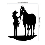 Adesivo modello cavallo impermeabile per auto da 5 pezzi, Horse Pattern