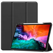 Custodia in pelle TPU + PU a nido d'ape a vibrazione orizzontale con supporto a tre pieghe e funzione Sleep / Wake-up e slot per penna, For iPad Pro 12.9 2022 / 2021
