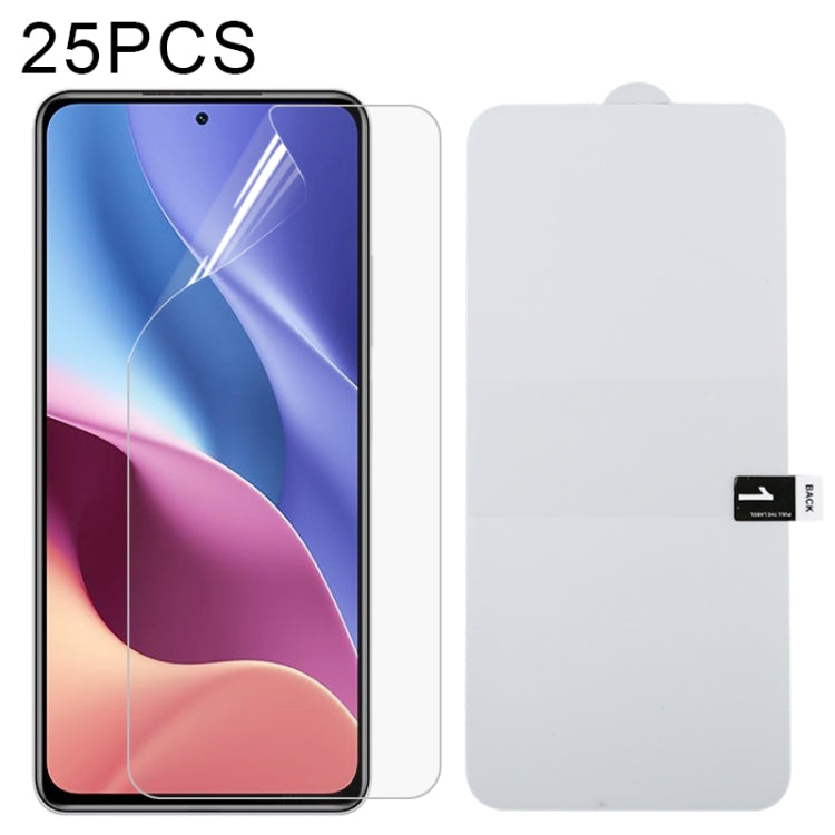 25 PCS Full Screen Protector Pellicola idrogel antideflagrante, For OPPO Realme GT 5G / Realme GT Master (25 PCS), For Xiaomi Redmi K40 / K40 Pro (25 PCS), For Xiaomi Redmi K40 Pro+ (25 PCS), For Xiaomi Redmi Note 10 4G / 5G / Note 10s (25 PCS)        ...