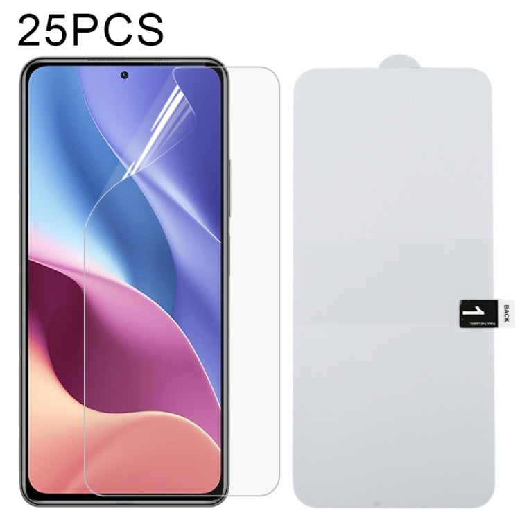 25 PCS Full Screen Protector Pellicola idrogel antideflagrante, For OPPO Realme GT 5G / Realme GT Master (25 PCS), For Xiaomi Redmi K40 / K40 Pro (25 PCS), For Xiaomi Redmi K40 Pro+ (25 PCS), For Xiaomi Redmi Note 10 4G / 5G / Note 10s (25 PCS)        ...