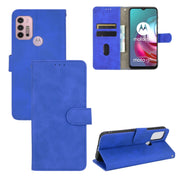 Tinta unita Skin Feel Fibbia magnetica Flip orizzontale Custodia in pelle PU con struttura in vitello con supporto e slot per schede e portafoglio, For Motorola Moto G30 / G10, For Samsung Galaxy A02 / M02