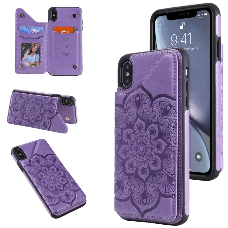 Custodia portafoglio in pelle TPU con slot carte per iPhone XS Ma