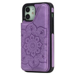 Custodia portafoglio con slot carte per iPhone 12 mini