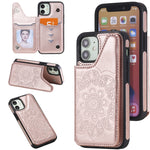 Custodia portafoglio con slot carte per iPhone 12 mini