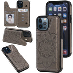 Custodia portafoglio con slot carte per iPhone 12 mini
