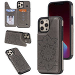 Custodia portafoglio con slot carte per iPhone 12 mini