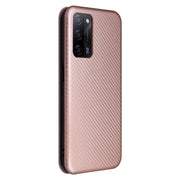 Struttura in fibra di carbonio Flip orizzontale magnetico Custodia in pelle TPU + PC + PU con slot per schede, For OPPO A55 5G, For Motorola Moto E7 Power, For Google Pixel 5a 5G, For Samsung Galaxy A02 / M02, For OPPO A93 5G