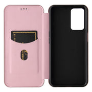 Struttura in fibra di carbonio Flip orizzontale magnetico Custodia in pelle TPU + PC + PU con slot per schede, For OPPO A55 5G, For Motorola Moto E7 Power, For Google Pixel 5a 5G, For Samsung Galaxy A02 / M02, For OPPO A93 5G