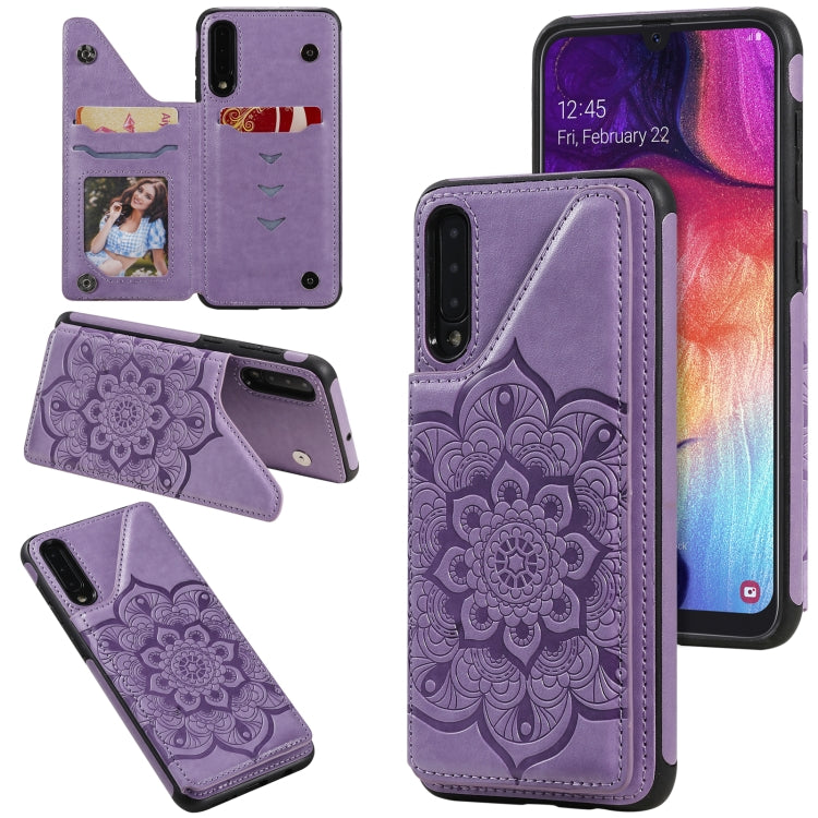 Custodia portafoglio antiurto con slot carte per Galaxy A50