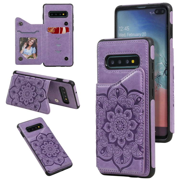 Custodia portafoglio antiurto con slot carte Galaxy S10+
