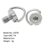 BEXIN LS076 2 PZ Viti per piastra a sgancio rapido Viti per montaggio adattatore da 1/4 pollici -20, LS076