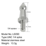BEXIN LS090 2 viti per piedini da 1/4 di pollice in acciaio inossidabile per treppiede SLR, LS090