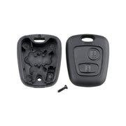 Custodia per chiave auto per Peugeot 2 pulsanti dritti con presa 206, senza lama, For Peugeot