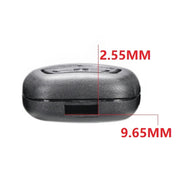 Custodia per chiave auto per Peugeot 2 pulsanti dritti con presa 206, senza lama, For Peugeot