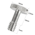 BEXIN LS005 2 viti con filettatura femmina da 1/4 di pollice Viti per montaggio su fotocamera DSLR, LS005