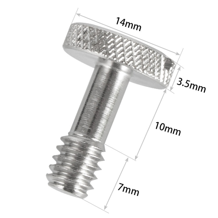 BEXIN LS005 2 viti con filettatura femmina da 1/4 di pollice Viti per montaggio su fotocamera DSLR, LS005