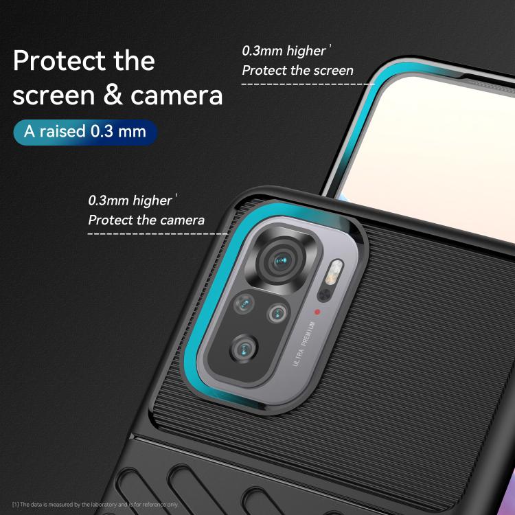 Custodia morbida protettiva in TPU antiurto Thunderbolt, For Xiaomi Redmi Note 10, For Xiaomi Redmi Note 10 Pro, For Xiaomi Mi 10S
