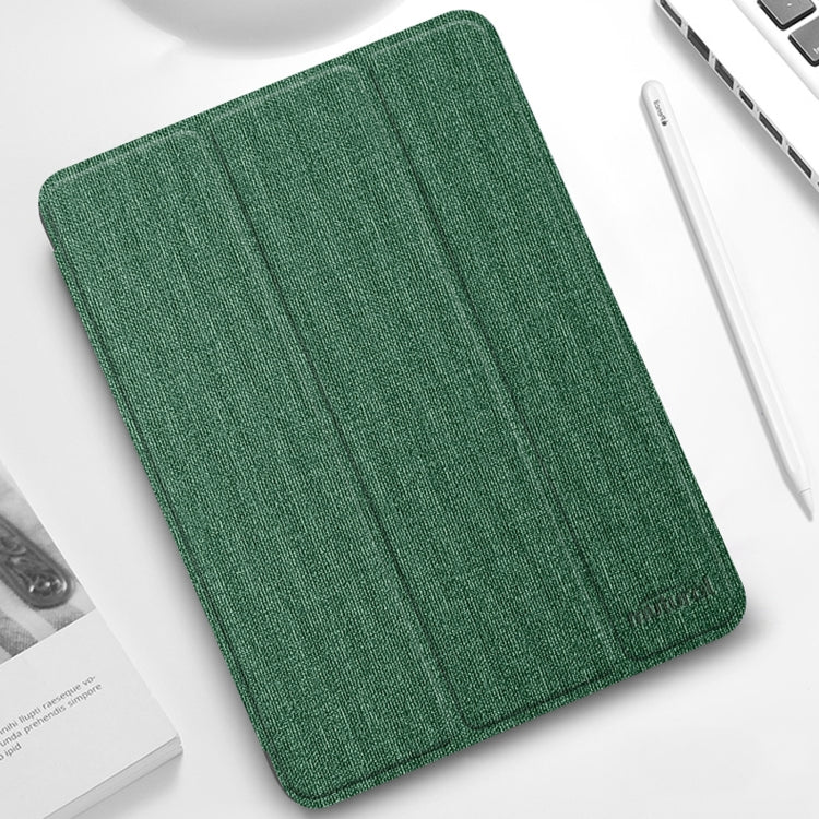 Mutural YASHI Series TPU + PU Pattern Texture Custodia orizzontale in pelle Flip con supporto a tre pieghe e slot per penna e funzione Wake-up/Sleep, For iPad Pro 11 (2021), For iPad Pro 12.9 2022 / 2021