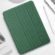 Mutural YASHI Series TPU + PU Pattern Texture Custodia orizzontale in pelle Flip con supporto a tre pieghe e slot per penna e funzione Wake-up/Sleep, For iPad Pro 11 (2021), For iPad Pro 12.9 2022 / 2021