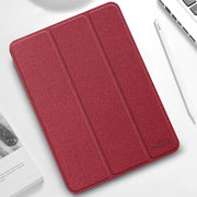 Mutural YASHI Series TPU + PU Pattern Texture Custodia orizzontale in pelle Flip con supporto a tre pieghe e slot per penna e funzione Wake-up/Sleep, For iPad Pro 11 (2021), For iPad Pro 12.9 2022 / 2021