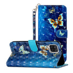 Custodia portafoglio in pelle flip per Samsung Galaxy A12