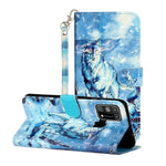 Custodia portafoglio in pelle flip per Samsung Galaxy A12
