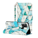 Custodia portafoglio in pelle flip per Samsung Galaxy A12
